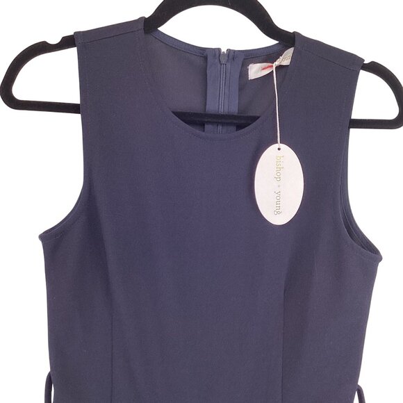 Bishop + Young Navy Pants Jumpsuit Size XS Xsmall Rachel Crop NWT Blue Sleeveles - Picture 3 of 10